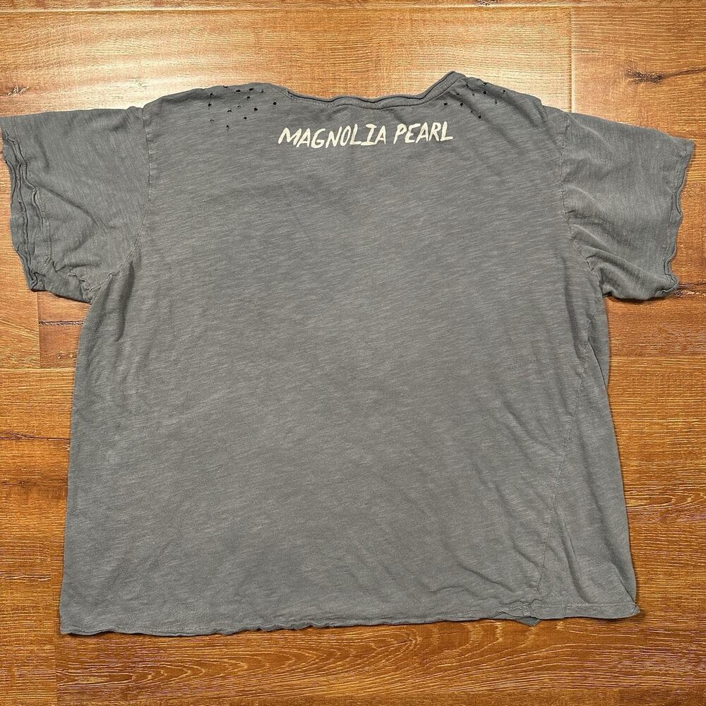Magnolia Pearl T Shirt Womens OS Gray Tread Lightly Soft Steps Alt Retro Grunge - Picture 2 of 14